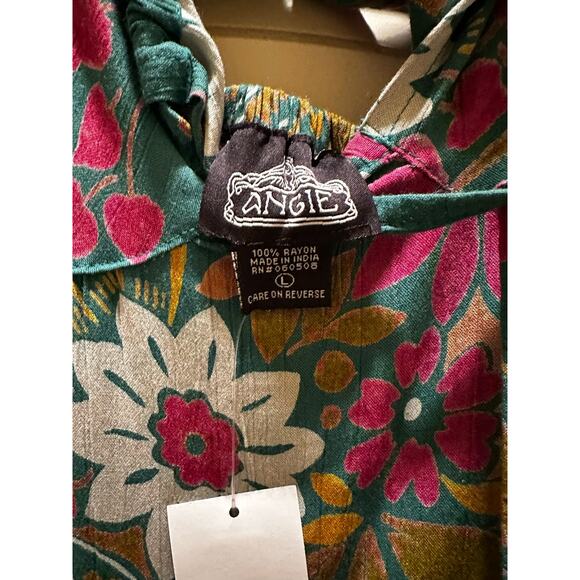 Angie Green Paisley Pattern Cut Out Maxi Dress - Picture 7 of 9